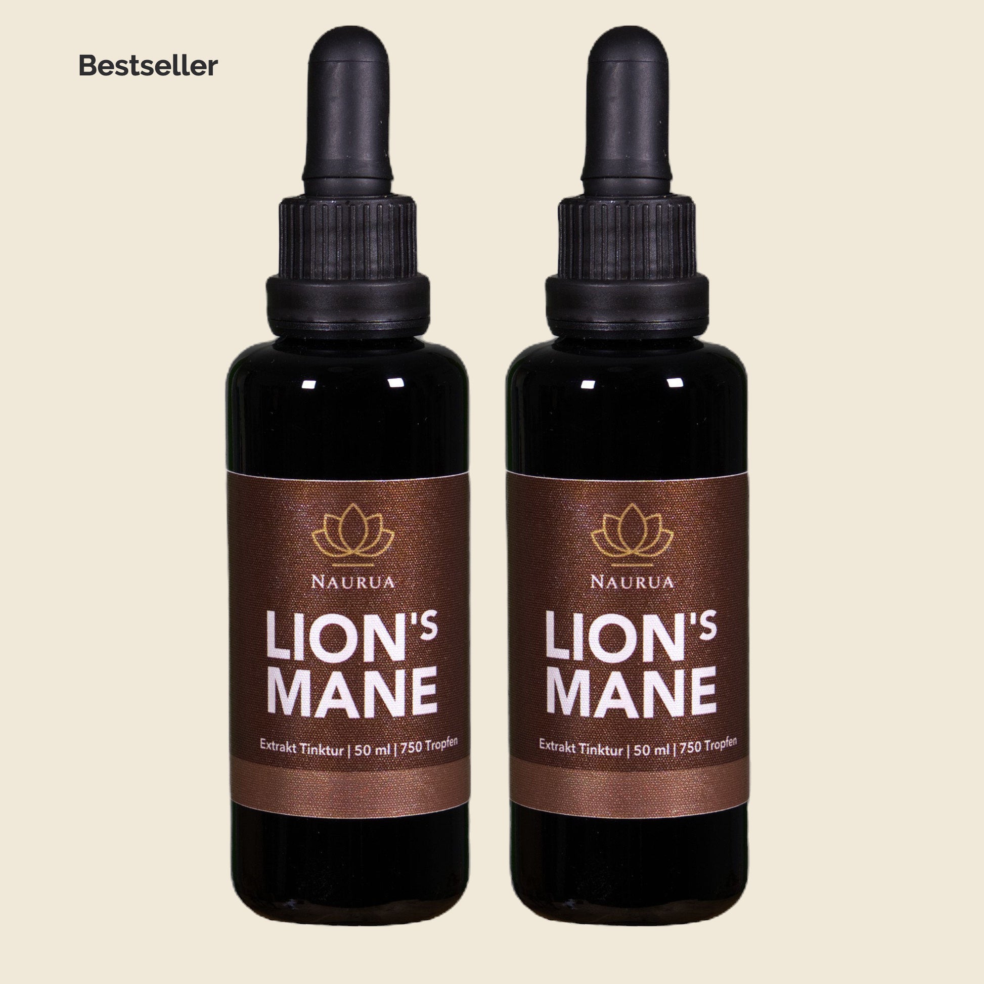 Naurua Lion's Mane Extrakt Tinktur 50ml | 2er Set