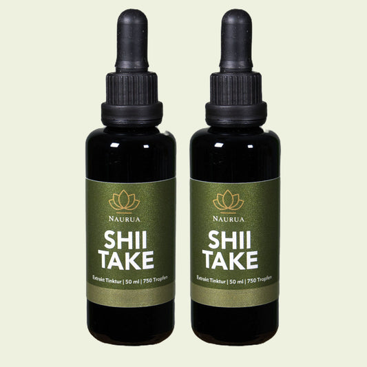 Naurua Shiitake Extrakt Tinktur 50ml | 2er Set